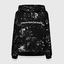 Толстовка-худи женская Counter Strike 2 black ice, цвет: 3D-черный