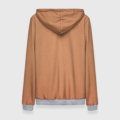 Женская толстовка Jac motors паттерн охра / 3D-Меланж – фото 2