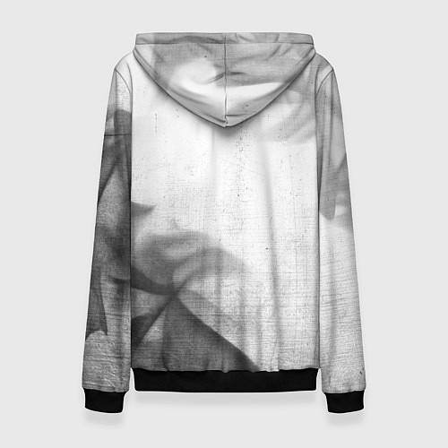 Женская толстовка Final Fantasy - white gradient вертикально / 3D-Черный – фото 2