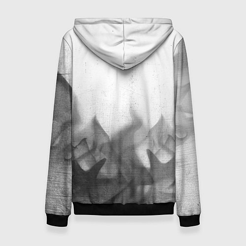 Женская толстовка Jeep - white gradient посередине / 3D-Черный – фото 2