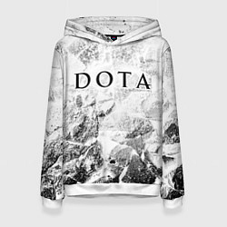 Толстовка-худи женская Dota white graphite, цвет: 3D-белый