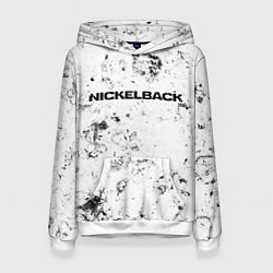 Толстовка-худи женская Nickelback dirty ice, цвет: 3D-белый