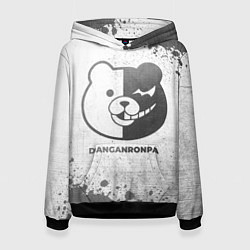Толстовка-худи женская Danganronpa - white gradient, цвет: 3D-черный