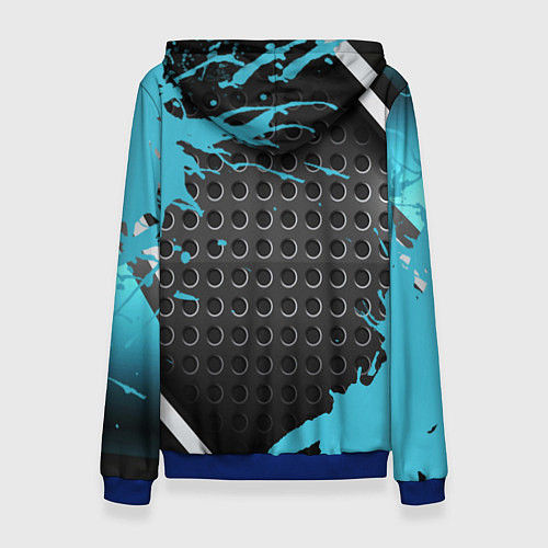 Женская толстовка Portal game краски / 3D-Синий – фото 2