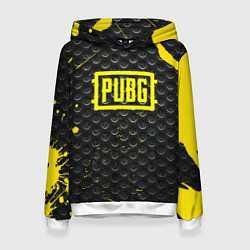 Толстовка-худи женская PUBG броня краски, цвет: 3D-белый
