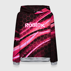 Толстовка-худи женская Roblox броня розовый, цвет: 3D-меланж