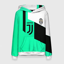 Толстовка-худи женская Juventus geometry, цвет: 3D-белый