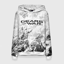 Женская толстовка Gears of War white graphite