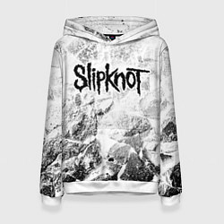 Женская толстовка Slipknot white graphite