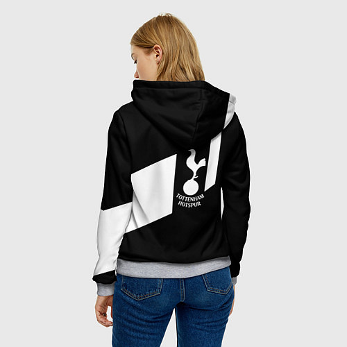 Женская толстовка Тоттенхэм геометрия / 3D-Меланж – фото 4
