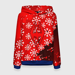 Толстовка-худи женская Elder Scrolls winter steel, цвет: 3D-синий