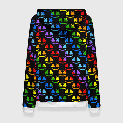 Женская толстовка Marshmello dj colors / 3D-Белый – фото 2