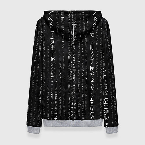 Женская толстовка Девушка с тату на руке и пурпурная змея / 3D-Меланж – фото 2