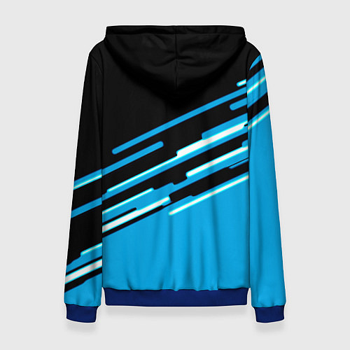 Женская толстовка Реал Мадрид геометрия / 3D-Синий – фото 2
