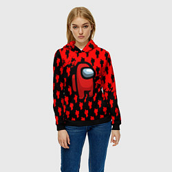 Толстовка-худи женская Billie Eilish x Among us, цвет: 3D-черный — фото 2