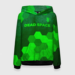 Женская толстовка Dead Space - green gradient посередине