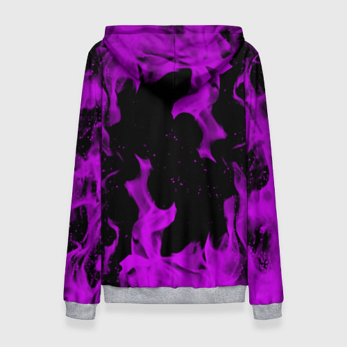 Женская толстовка Неоновый огонь текстура / 3D-Меланж – фото 2