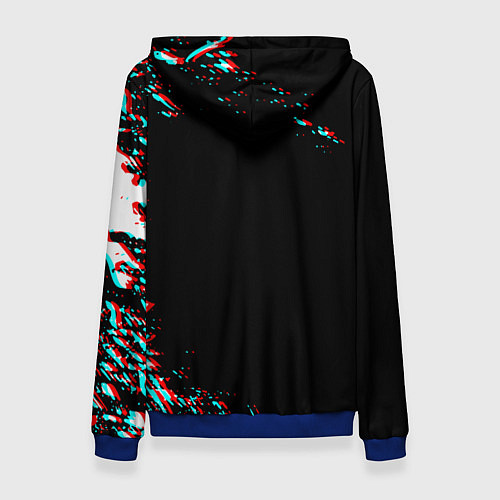 Женская толстовка Dead by daylight глитч / 3D-Синий – фото 2