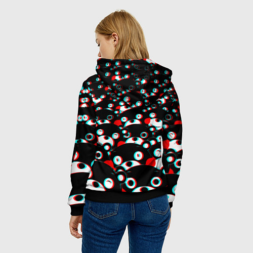 Женская толстовка Doom anime / 3D-Черный – фото 4