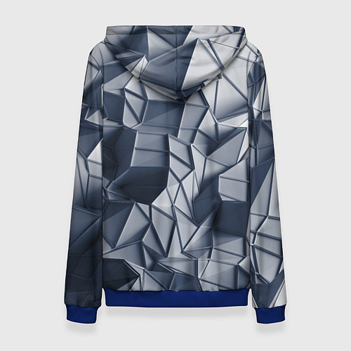 Женская толстовка Геометрические грани / 3D-Синий – фото 2