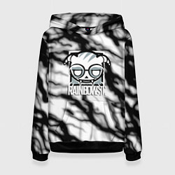 Толстовка-худи женская Rainbow six storm black, цвет: 3D-черный