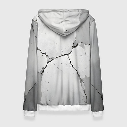 Женская толстовка Растрескавшийся бетон / 3D-Белый – фото 2