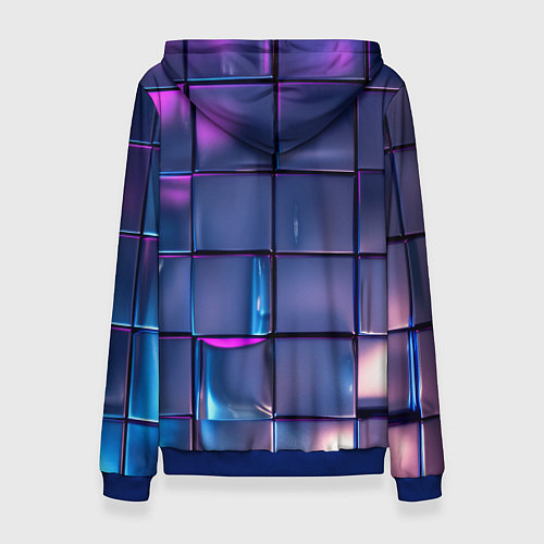 Женская толстовка Неоновые кубики / 3D-Синий – фото 2
