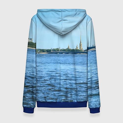 Женская толстовка Санкт-Петербург северная столица России / 3D-Синий – фото 2
