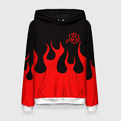 Женская толстовка Linkin park logo fire