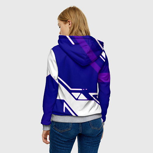 Женская толстовка Нинтендо геометрия киберспорт / 3D-Меланж – фото 4