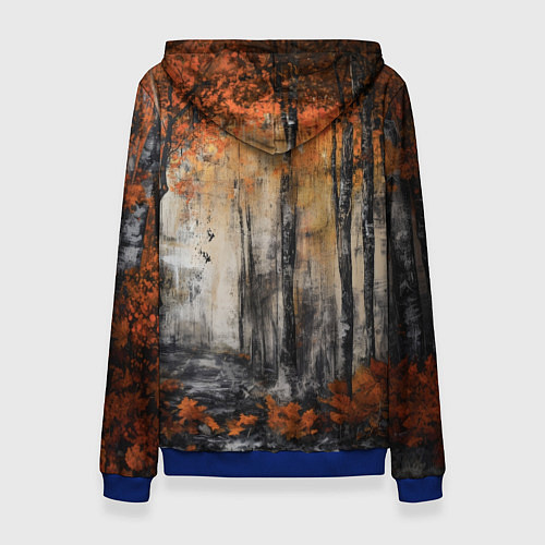 Женская толстовка Серый лисёнок / 3D-Синий – фото 2