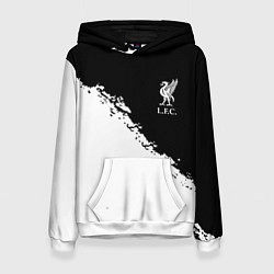 Женская толстовка Liverpool fc белые краски