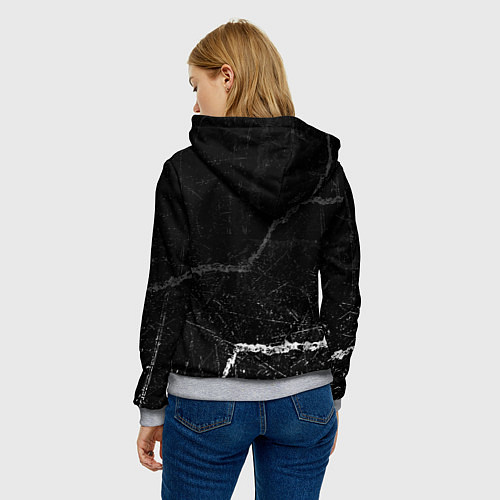 Женская толстовка The prodigy - трещины / 3D-Меланж – фото 4