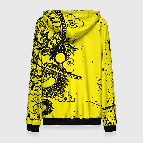 Женская толстовка Syberpunk dragon tatoo / 3D-Черный – фото 2