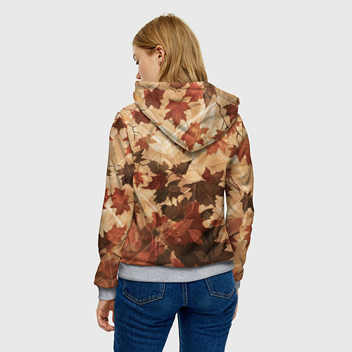 Женская толстовка Енот в шарфе / 3D-Меланж – фото 4
