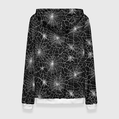 Женская толстовка Паутина - паттерн / 3D-Белый – фото 2