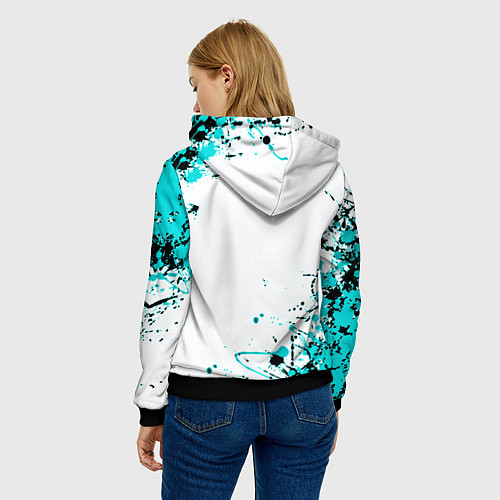 Женская толстовка Palworld краски / 3D-Черный – фото 4