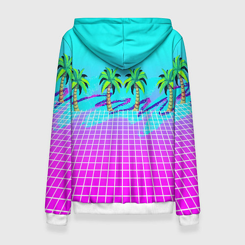 Женская толстовка Vice city tropic collection / 3D-Белый – фото 2