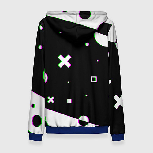 Женская толстовка God of war game patten / 3D-Синий – фото 2