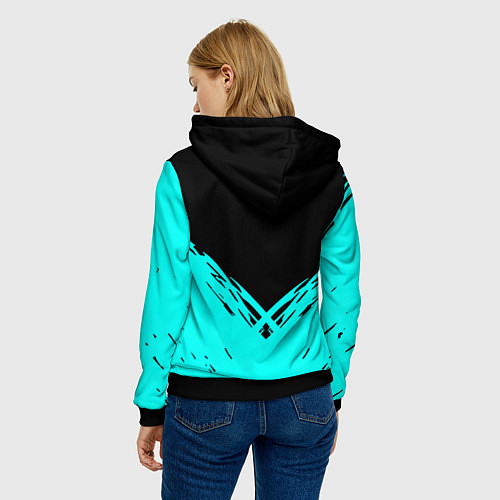 Женская толстовка ArcheAge краски / 3D-Черный – фото 4