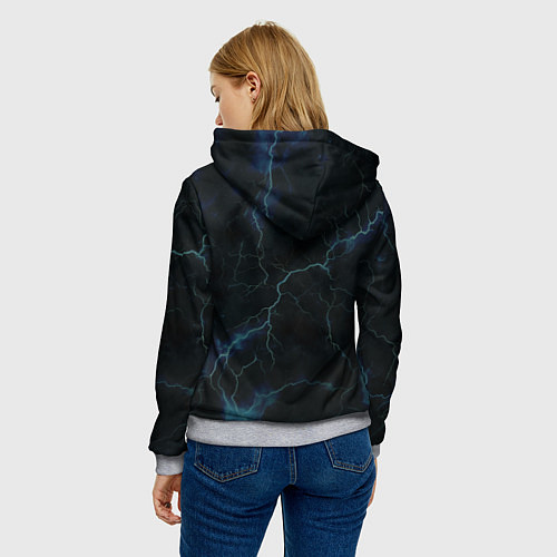 Женская толстовка Питоху - Призрачная пуля / 3D-Меланж – фото 4