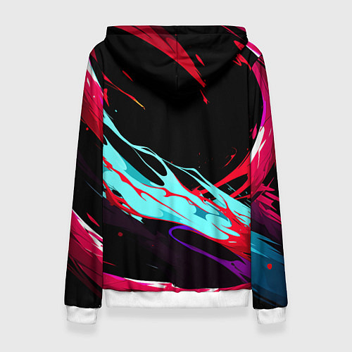 Женская толстовка Злая желтая змея / 3D-Белый – фото 2