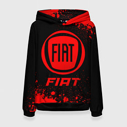 Женская толстовка Fiat - red gradient