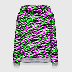 Женская толстовка Juventus glitch pattern