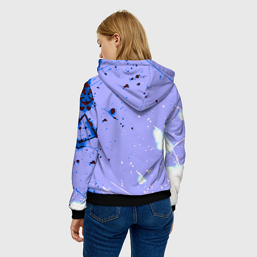 Женская толстовка Forza Horizon краски текстура / 3D-Черный – фото 4