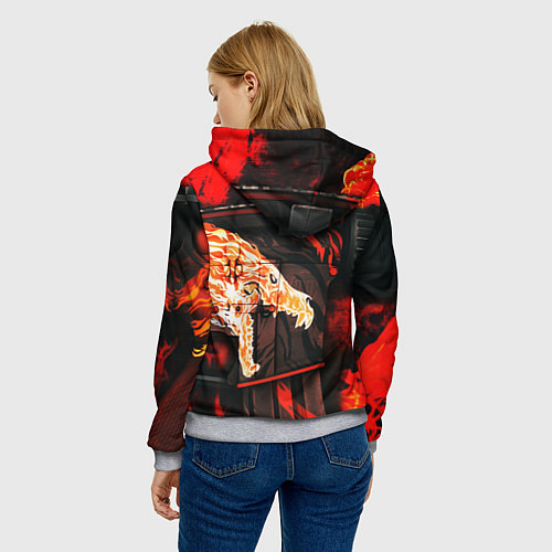 Женская толстовка Stalker howl / 3D-Меланж – фото 4