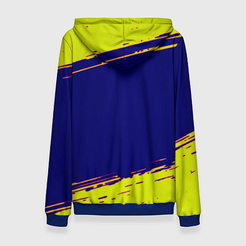 Женская толстовка Cyberpunk 2077 краски полосы / 3D-Синий – фото 2