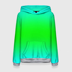 Толстовка-худи женская Кислотный градиент текстура, цвет: 3D-меланж