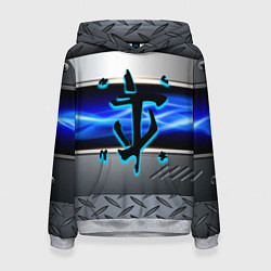 Толстовка-худи женская Doom metal, цвет: 3D-меланж