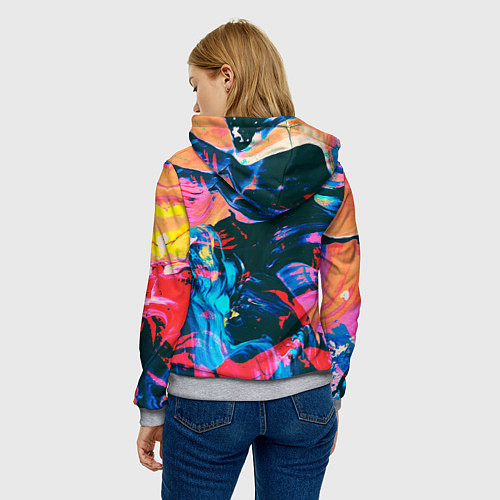 Женская толстовка Colors / 3D-Меланж – фото 4